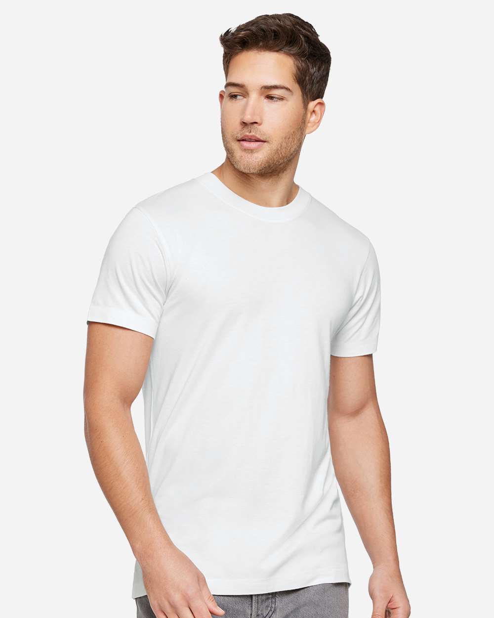 Lat 6904 Bamboo Tee - White