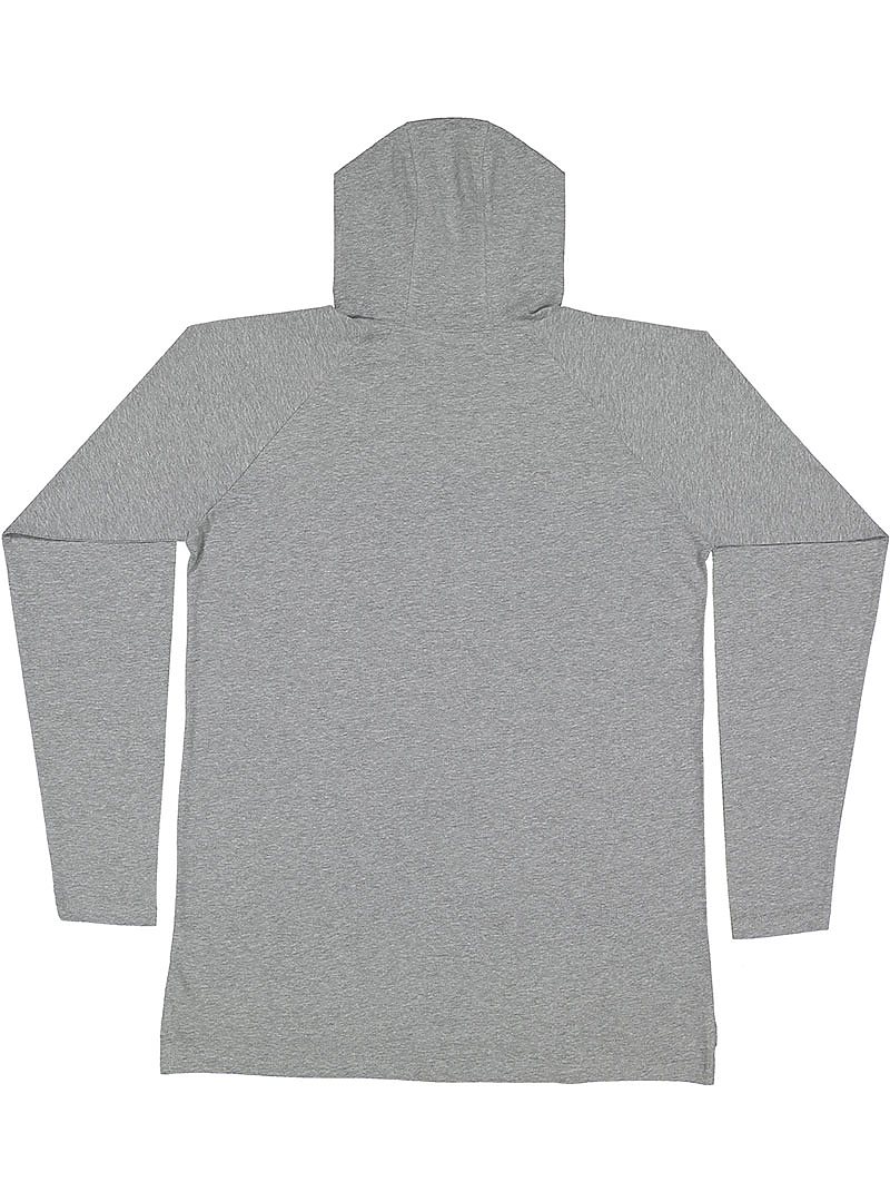 Lat 6917 Fine Jersey Hooded Long Sleeve Raglan T-shirt - Heather