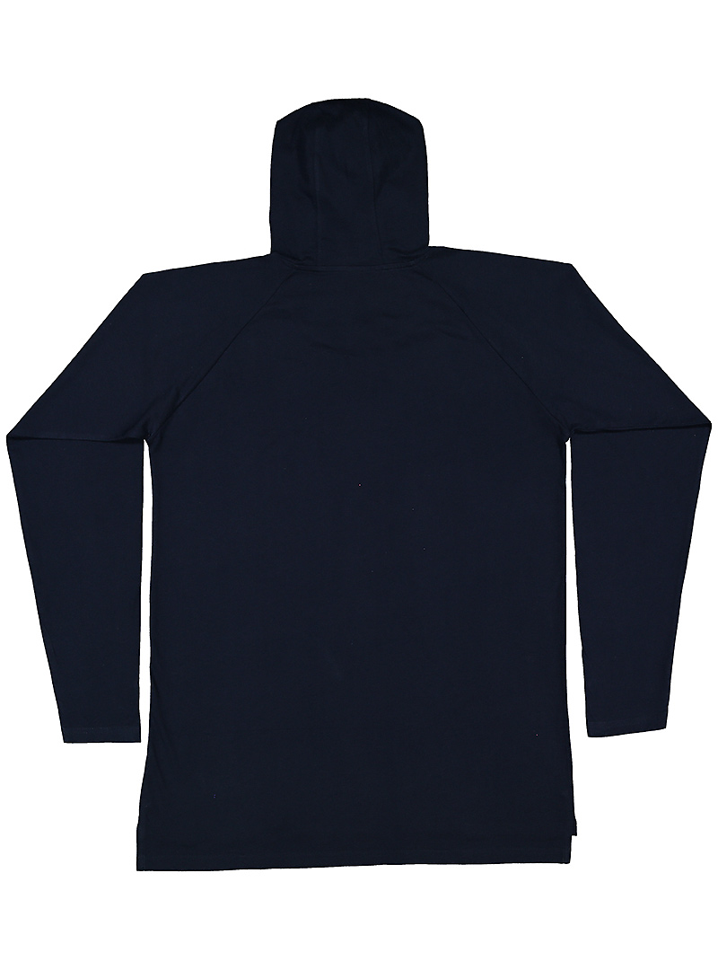 Lat 6917 Fine Jersey Hooded Long Sleeve Raglan T-shirt - Navy