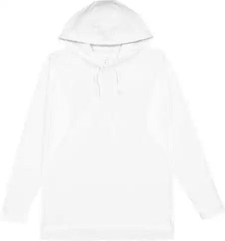 Lat 6917 Fine Jersey Hooded Long Sleeve Raglan T-shirt - White