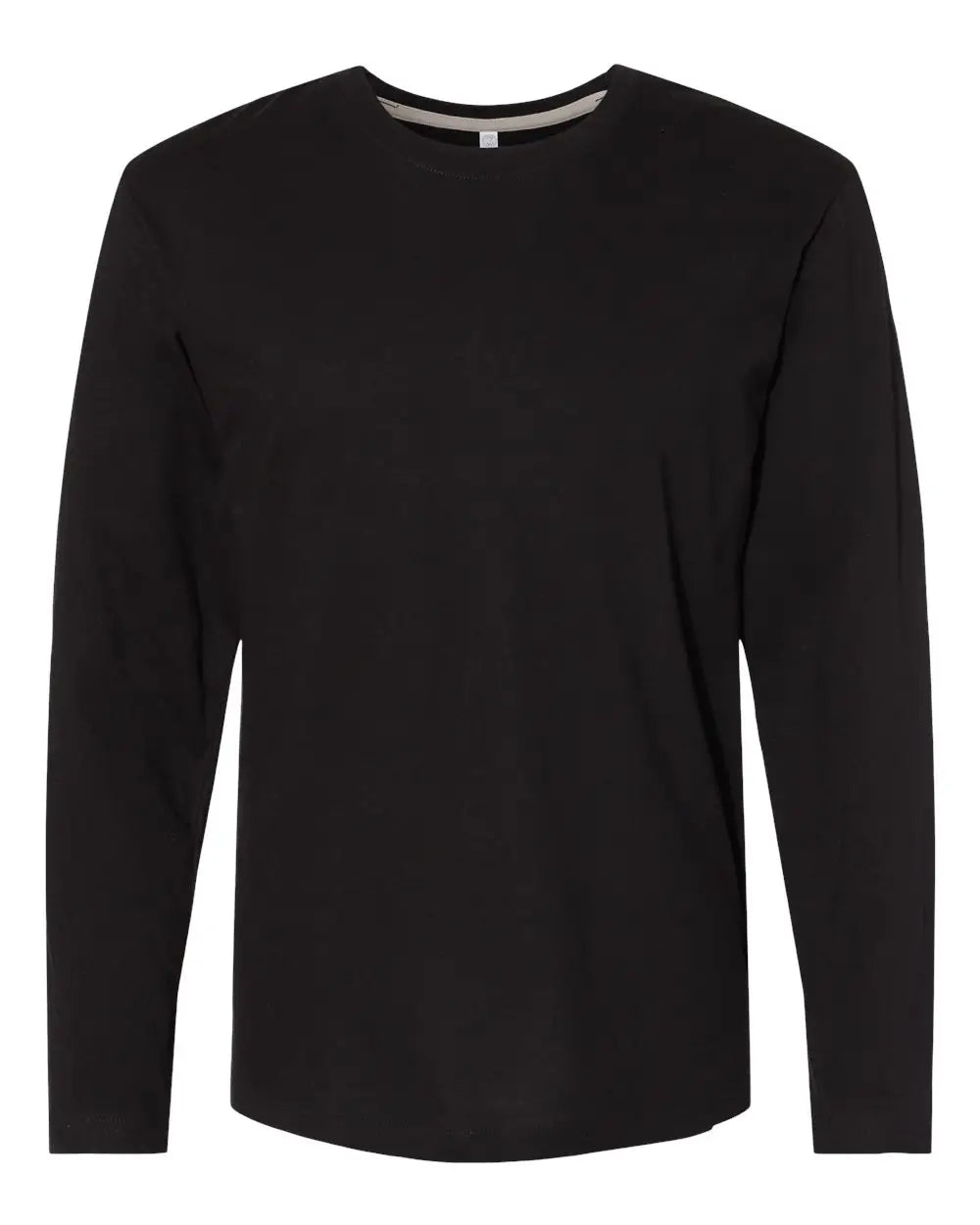 Lat 6918 Fine Jersey Long Sleeve Tee - Black