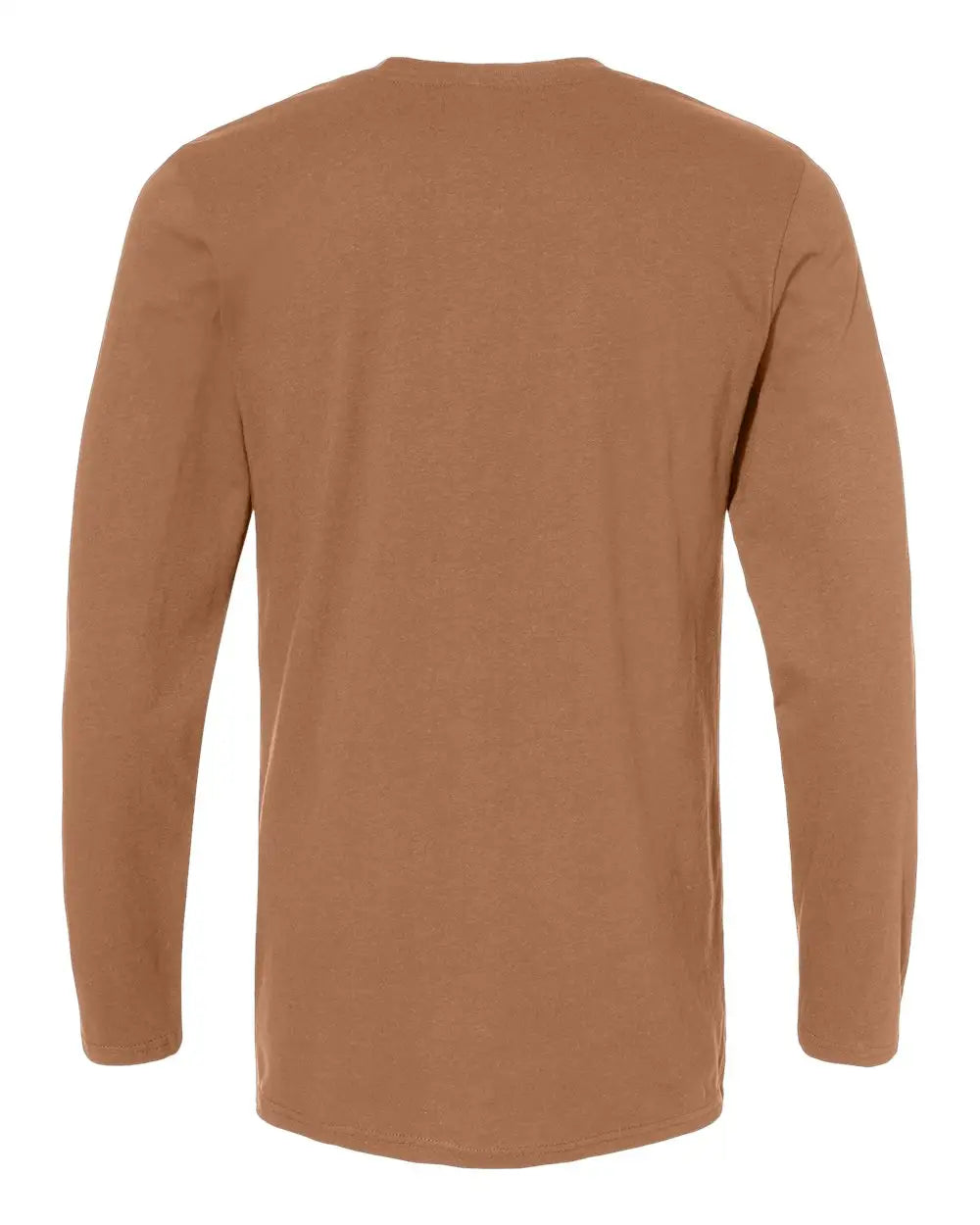 Lat 6918 Fine Jersey Long Sleeve Tee - Coyote Brown - s