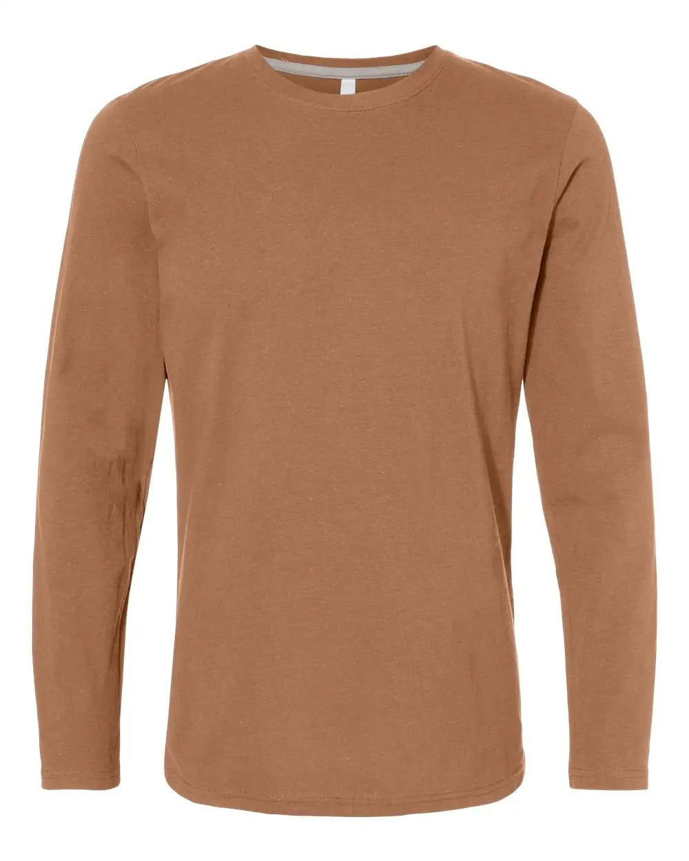 Lat 6918 Fine Jersey Long Sleeve Tee - Coyote Brown - s