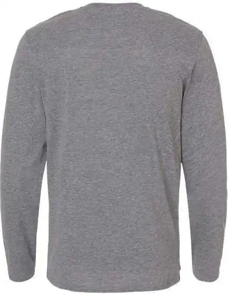 Lat 6918 Fine Jersey Long Sleeve Tee Granite Heather