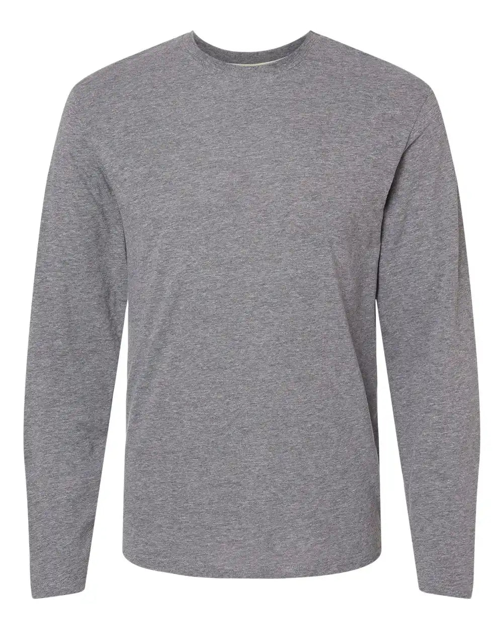 Lat 6918 Fine Jersey Long Sleeve Tee - Granite Heather - s