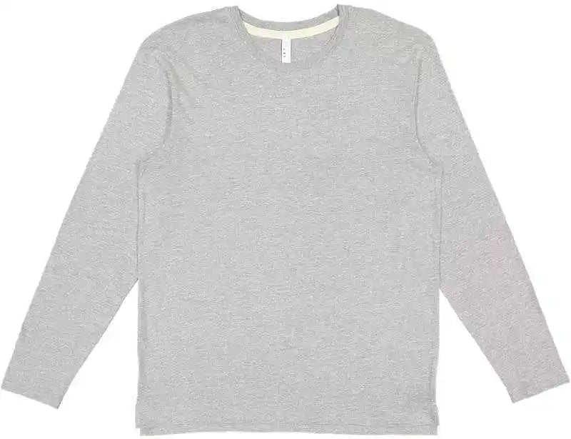 Lat 6918 Fine Jersey Long Sleeve Tee Heather