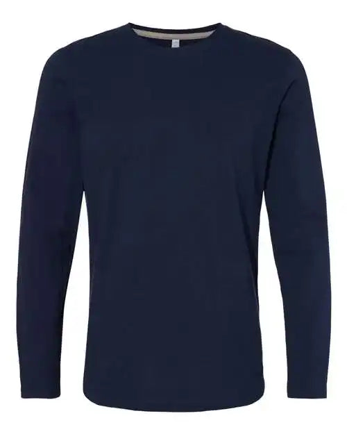Lat 6918 Fine Jersey Long Sleeve Tee - Navy