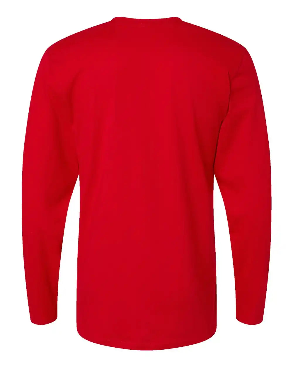 Lat 6918 Fine Jersey Long Sleeve Tee - Red - s