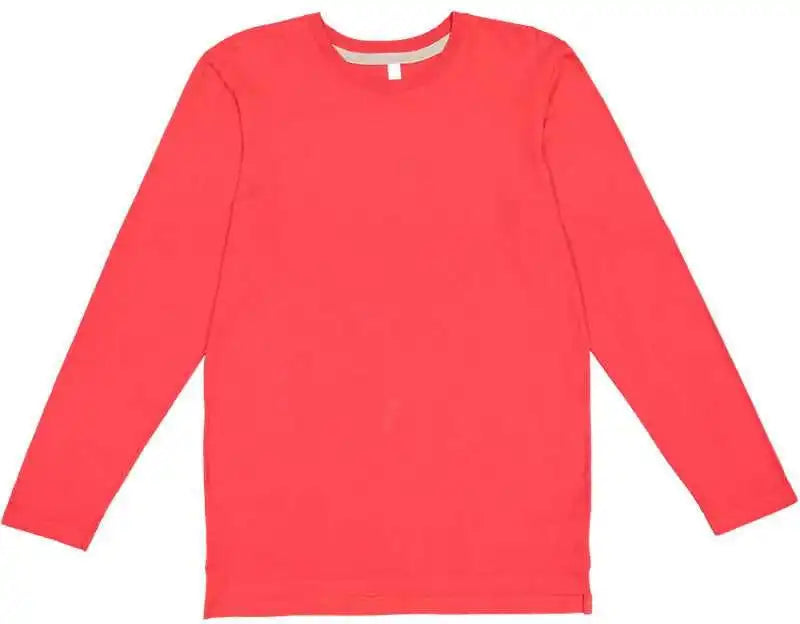 Lat 6918 Fine Jersey Long Sleeve Tee Red