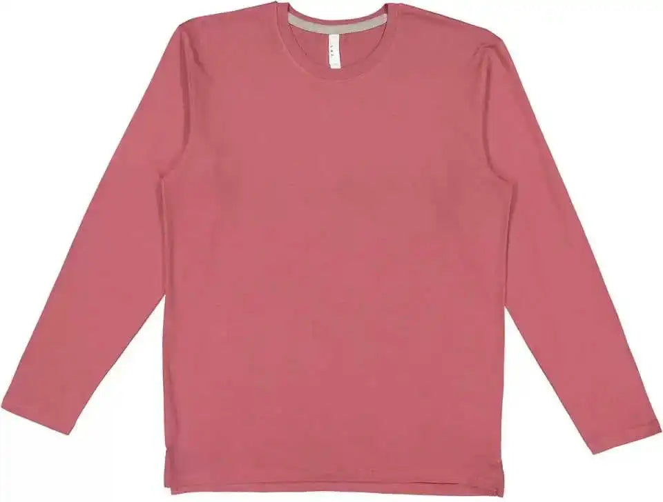 Lat 6918 Fine Jersey Long Sleeve Tee - Rouge