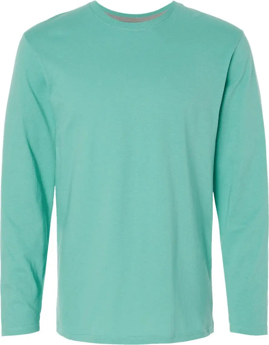 Lat 6918 Fine Jersey Long Sleeve Tee - Saltwater - Gray / s