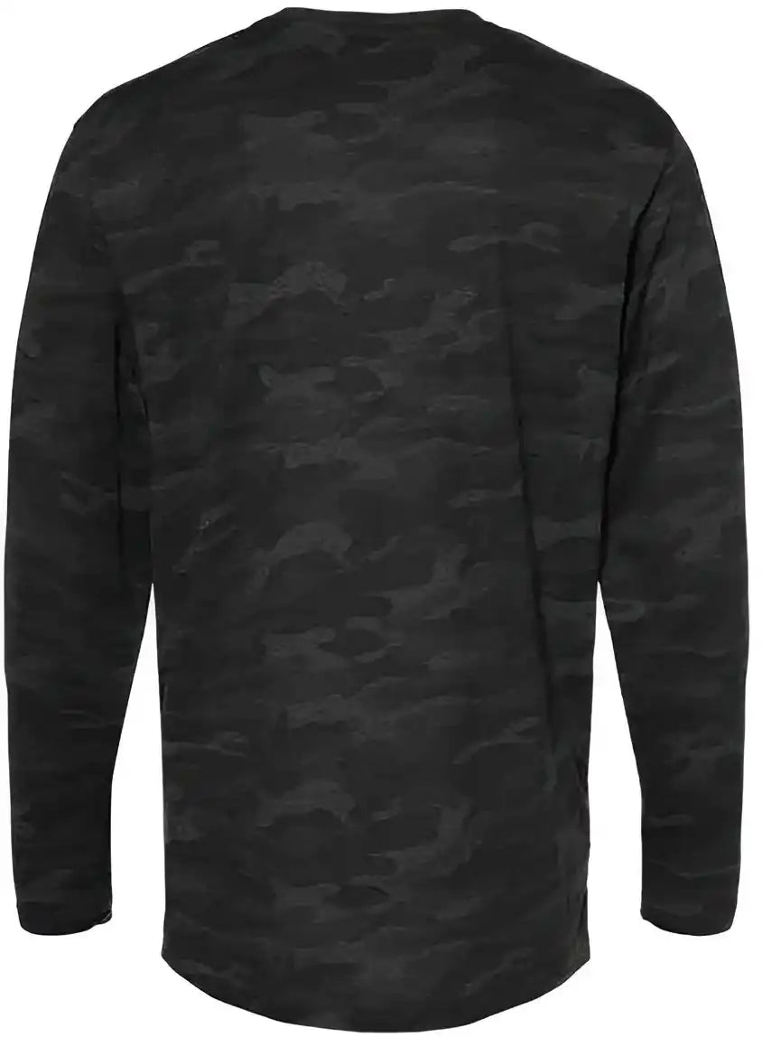 Lat 6918 Fine Jersey Long Sleeve Tee Storm Camo