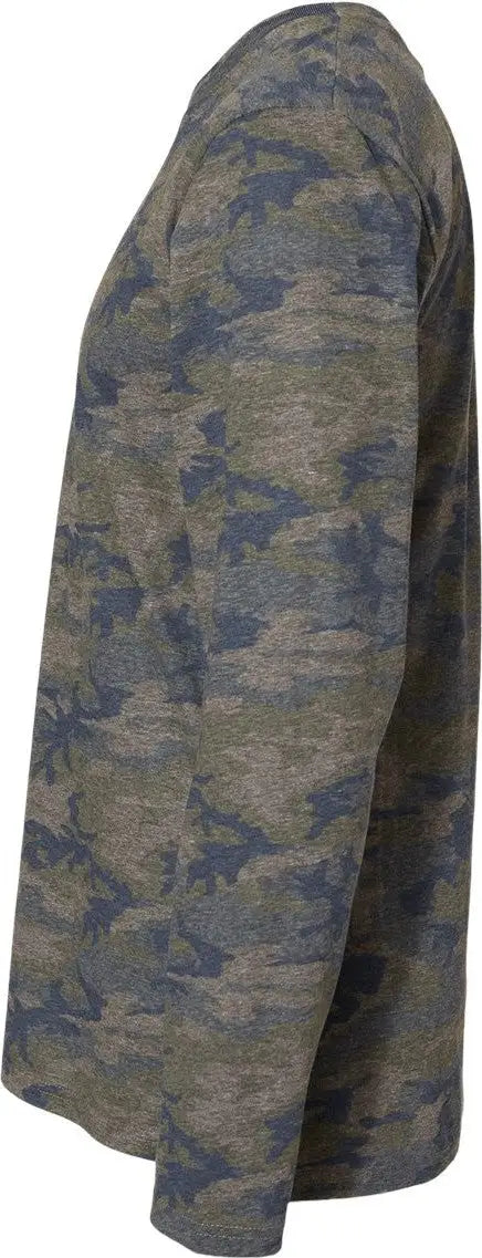 Lat 6918 Fine Jersey Long Sleeve Tee - Vintage Camo