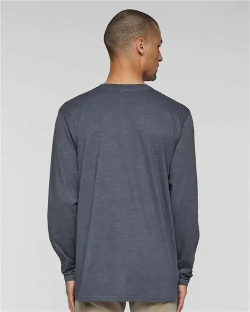 Lat 6918 Fine Jersey Long Sleeve Tee - Vintage Denim
