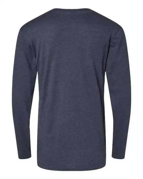 Lat 6918 Fine Jersey Long Sleeve Tee - Vintage Denim