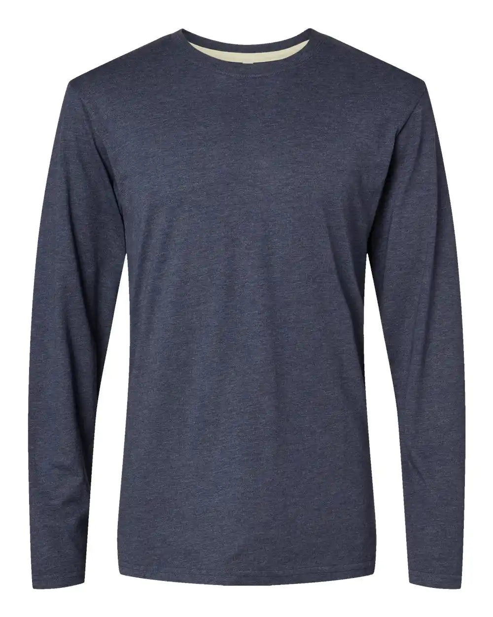 Lat 6918 Fine Jersey Long Sleeve Tee - Vintage Denim - s