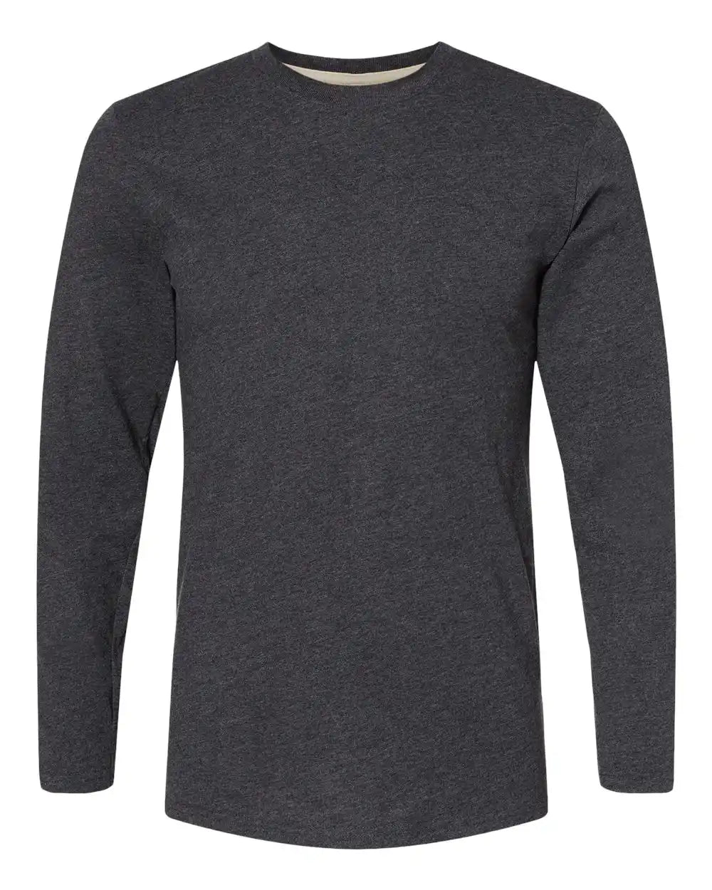 Lat 6918 Fine Jersey Long Sleeve Tee - Vintage Smoke