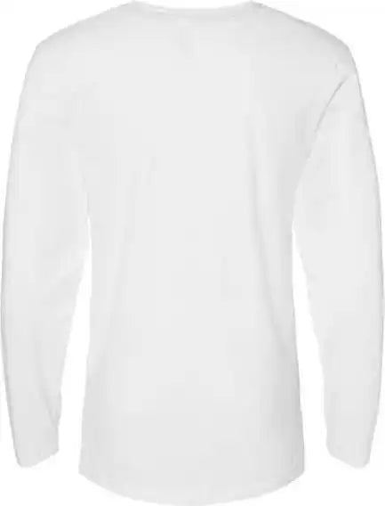 Lat 6918 Fine Jersey Long Sleeve Tee White