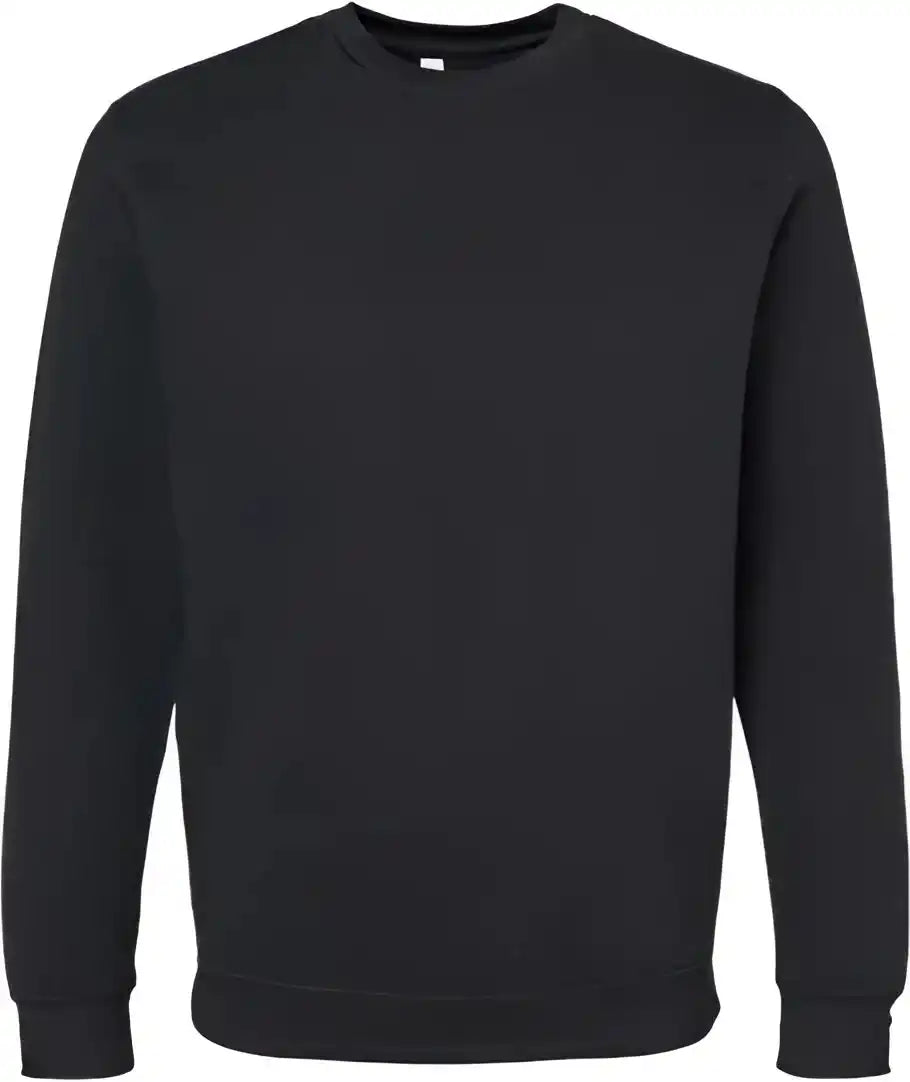 Lat 6925 Elevated Fleece Crewneck Sweatshirt - Black
