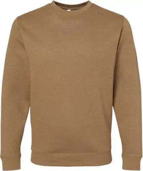 Lat 6925 Elevated Fleece Crewneck Sweatshirt Coyote Brown