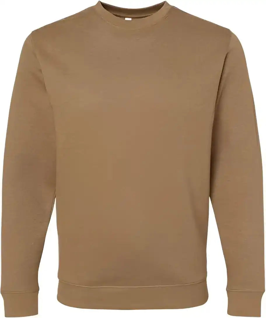 Lat 6925 Elevated Fleece Crewneck Sweatshirt Coyote Brown