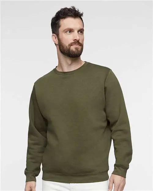 Lat 6925 Elevated Fleece Crewneck Sweatshirt - Military Green