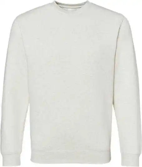Lat 6925 Elevated Fleece Crewneck Sweatshirt Natural Heather