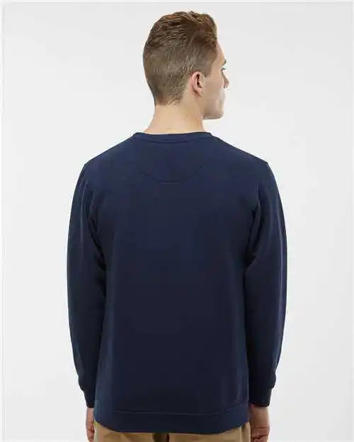 Lat 6925 Elevated Fleece Crewneck Sweatshirt - Navy