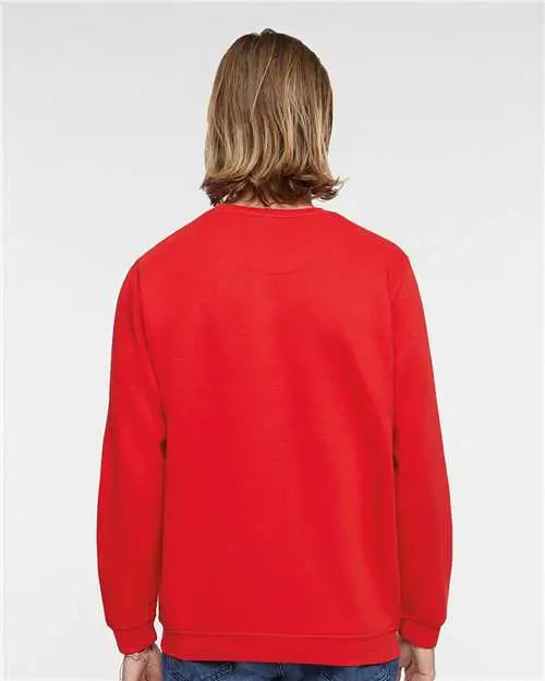 Lat 6925 Elevated Fleece Crewneck Sweatshirt - Red