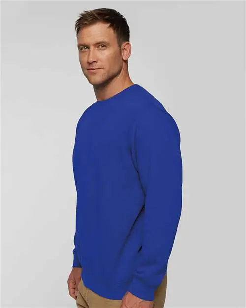 Lat 6925 Elevated Fleece Crewneck Sweatshirt - Royal