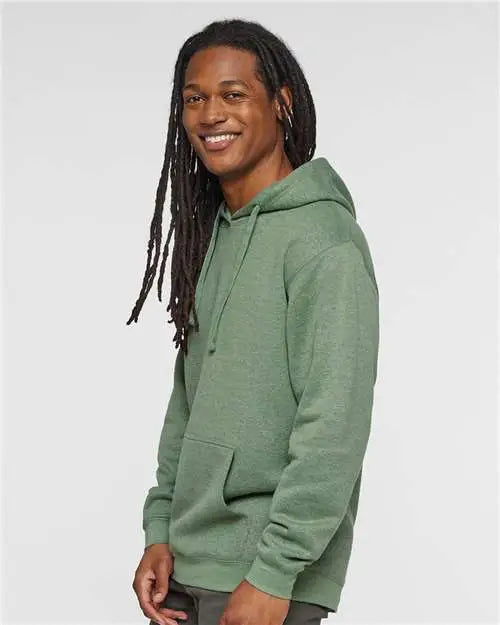 Lat 6926 Elevated Fleece Basic Hoodie - Bamboo Blackout