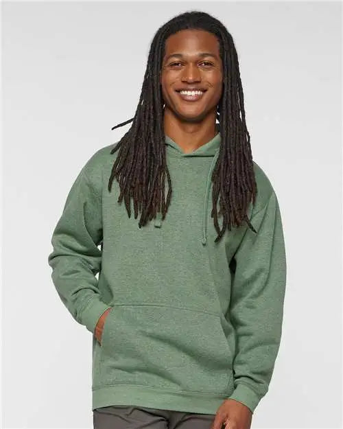 Lat 6926 Elevated Fleece Basic Hoodie - Bamboo Blackout