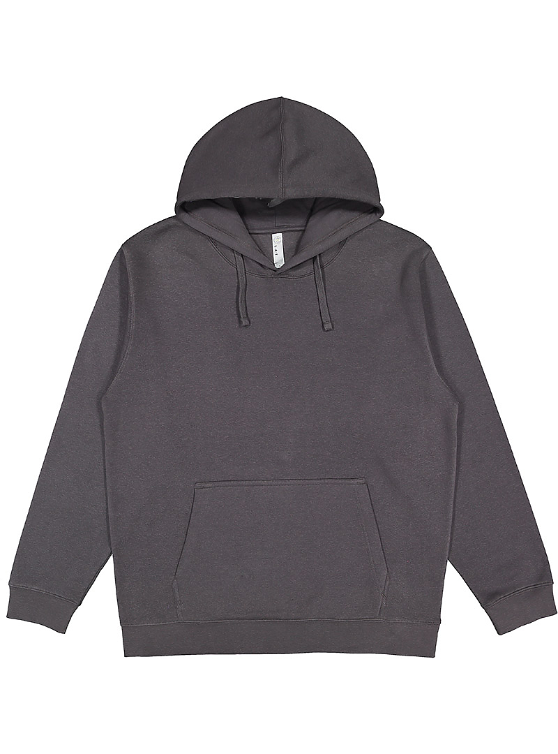 Lat 6926 Elevated Fleece Basic Hoodie - Charcoal