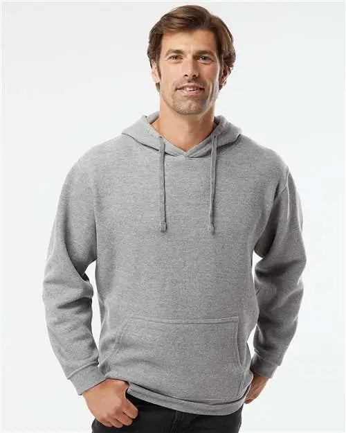 Lat 6926 Elevated Fleece Basic Hoodie - Granite Heather