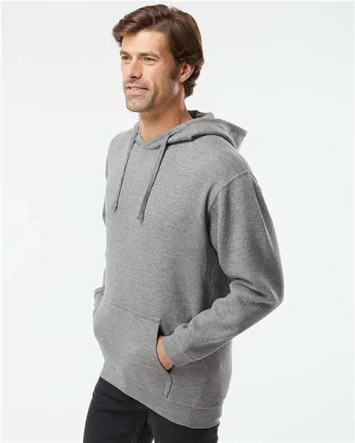 Lat 6926 Elevated Fleece Basic Hoodie - Granite Heather