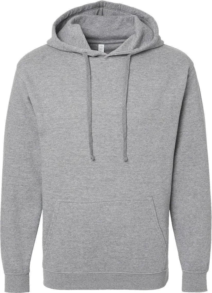 Lat 6926 Elevated Fleece Basic Hoodie - Heather - Gray / s