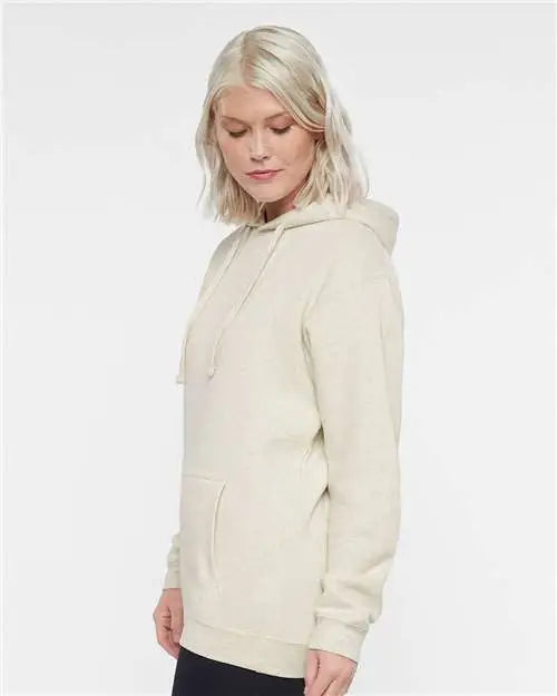 Lat 6926 Elevated Fleece Basic Hoodie - Natural Heather