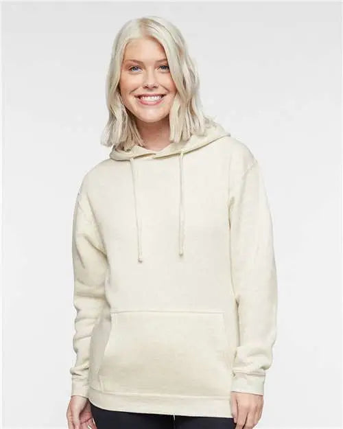 Lat 6926 Elevated Fleece Basic Hoodie - Natural Heather