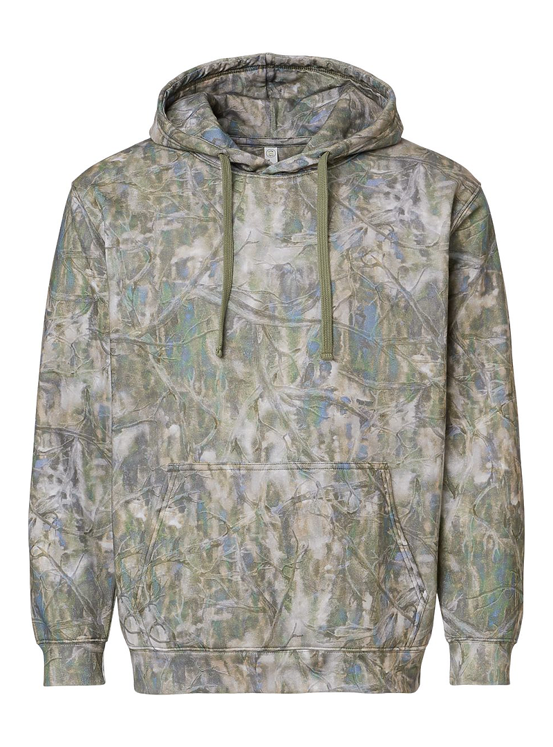 Lat 6926 Elevated Fleece Basic Hoodie - Sage Timberwood