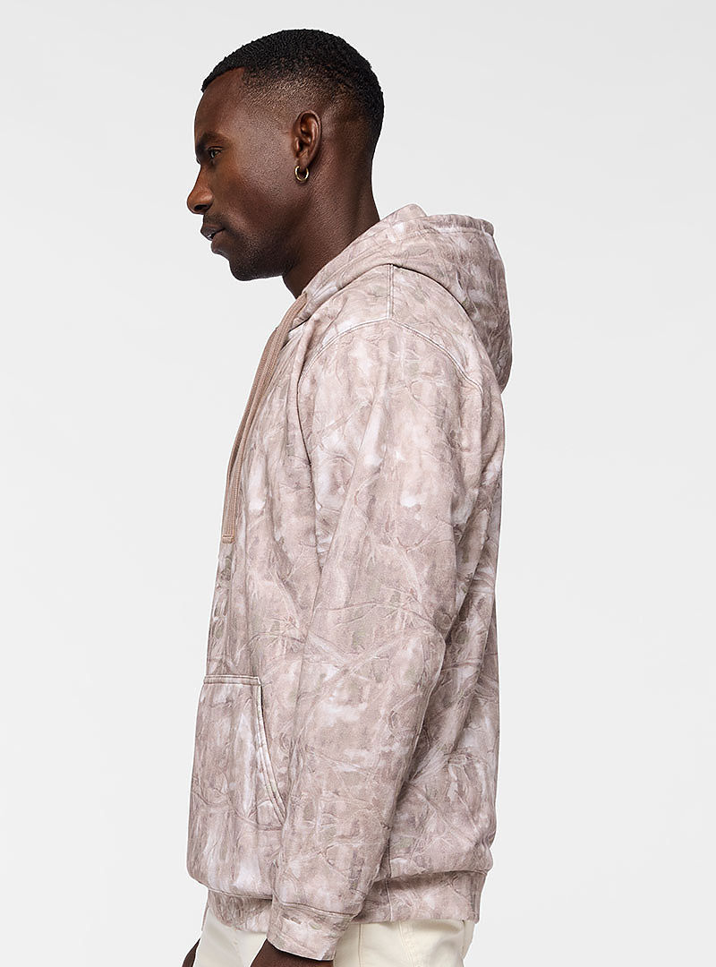 Lat 6926 Elevated Fleece Basic Hoodie - Sand Timberwood