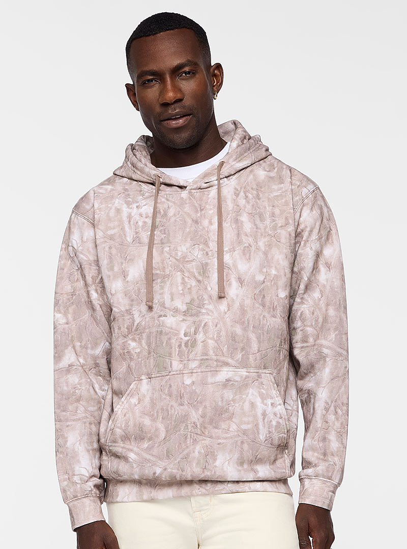 Lat 6926 Elevated Fleece Basic Hoodie - Sand Timberwood