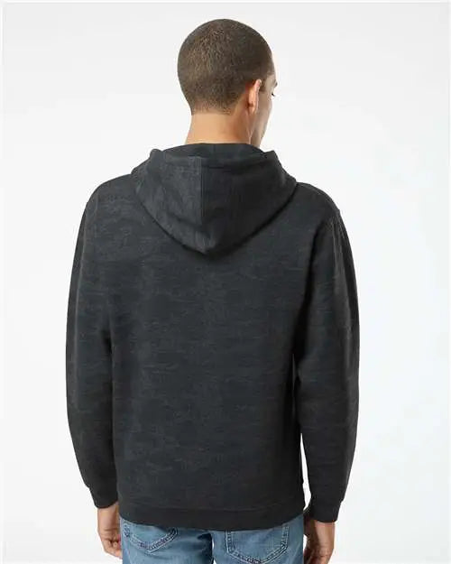Lat 6926 Elevated Fleece Basic Hoodie - Storm Camo