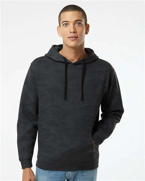 Lat 6926 Elevated Fleece Basic Hoodie - Storm Camo