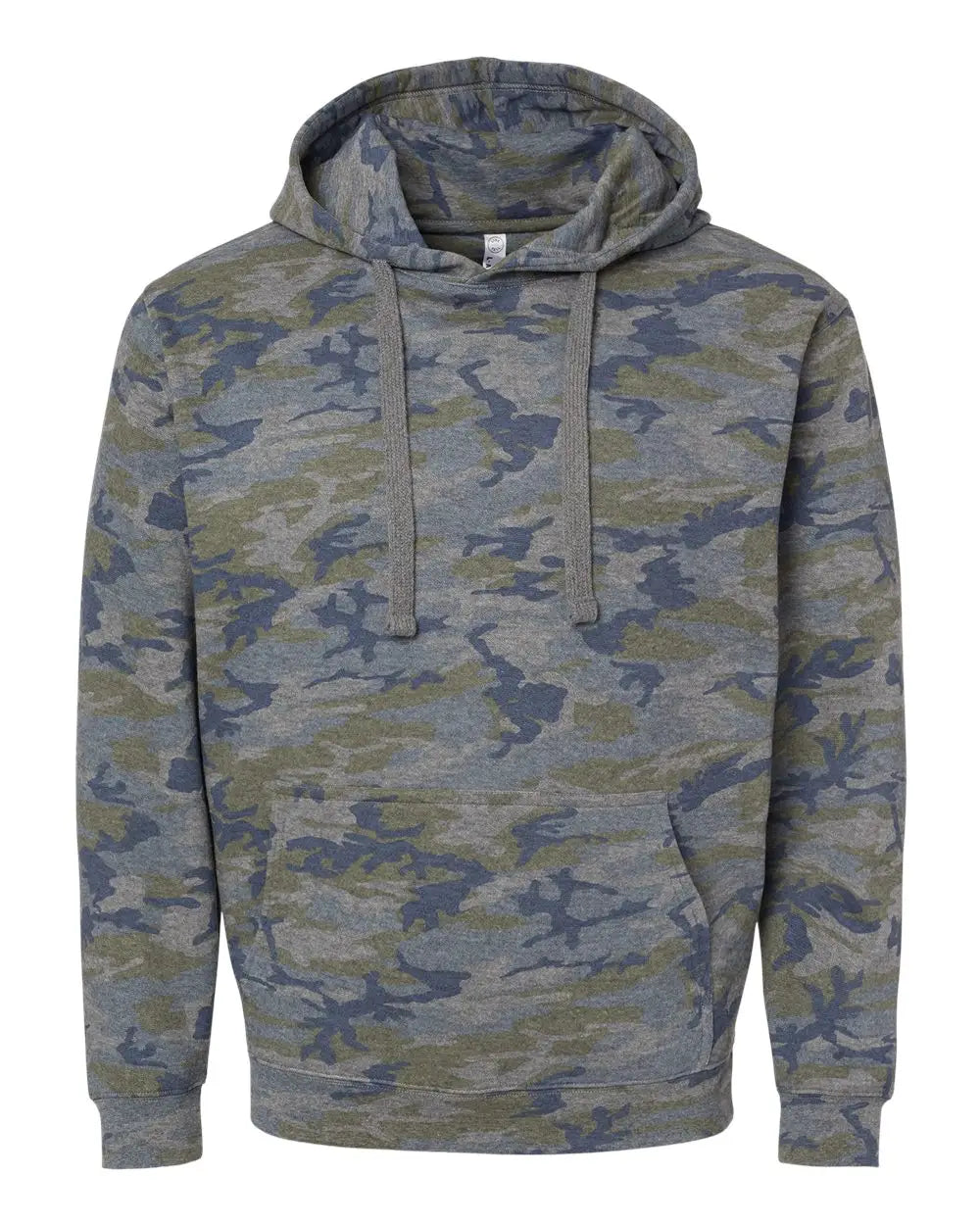 Lat 6926 Elevated Fleece Basic Hoodie - Vintage Camo - Dark Gray / s