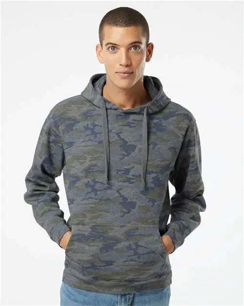 Lat 6926 Elevated Fleece Basic Hoodie - Vintage Camo