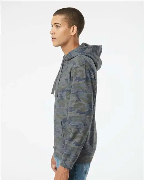 Lat 6926 Elevated Fleece Basic Hoodie - Vintage Camo