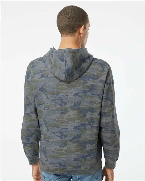 Lat 6926 Elevated Fleece Basic Hoodie - Vintage Camo