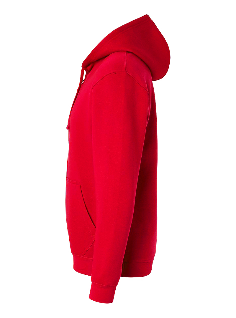 Lat 6927 Full-zip Fleece Hoodie - Red