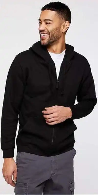 Lat 6927 Full-zip Hoodie Fleece - Black