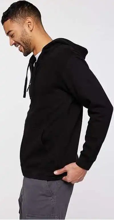 Lat 6927 Full-zip Hoodie Fleece - Black